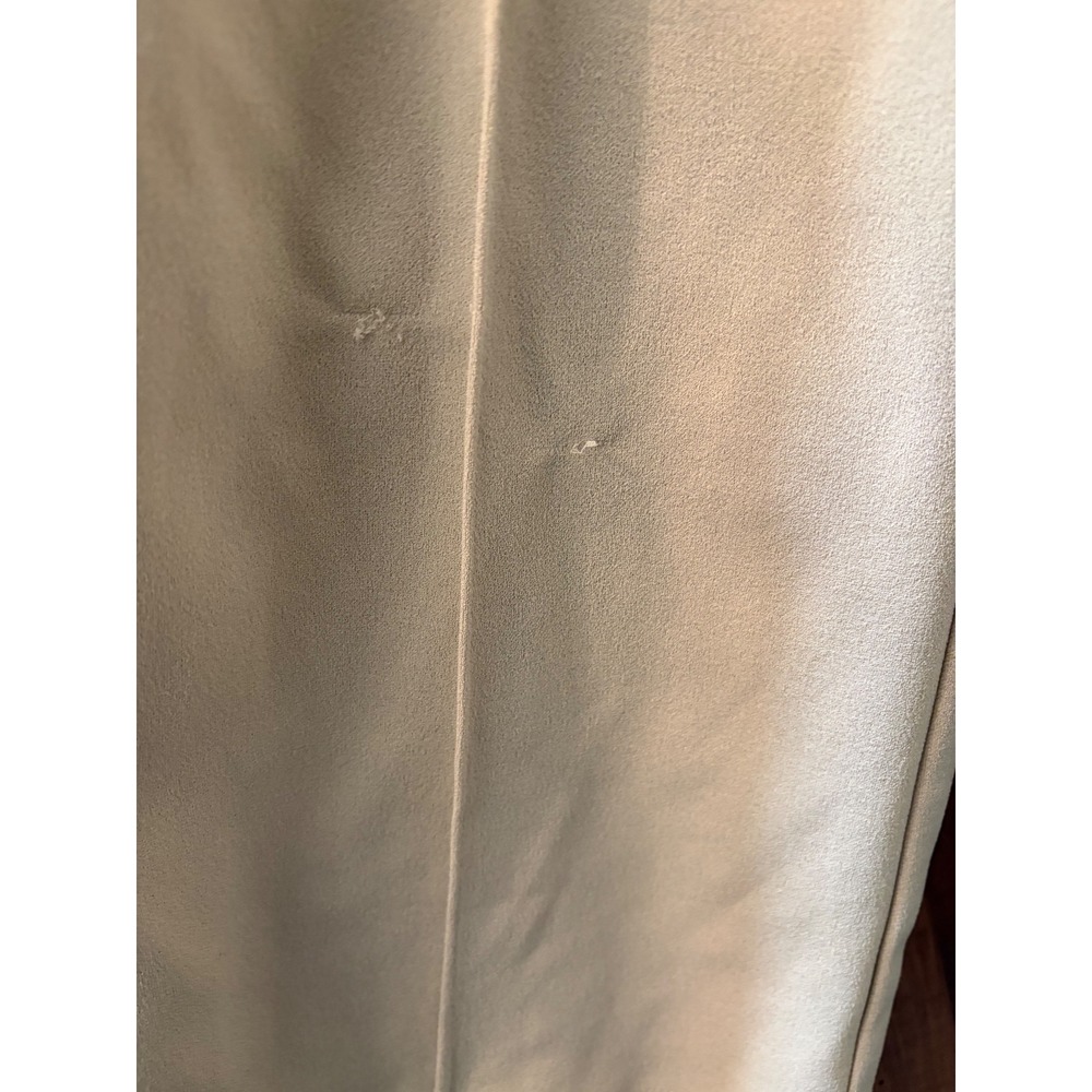 SOHO Apparel Ltd Womens Beige High Waisted Wide Leg Pleated Trousers Size Large - Picture 3 of 4